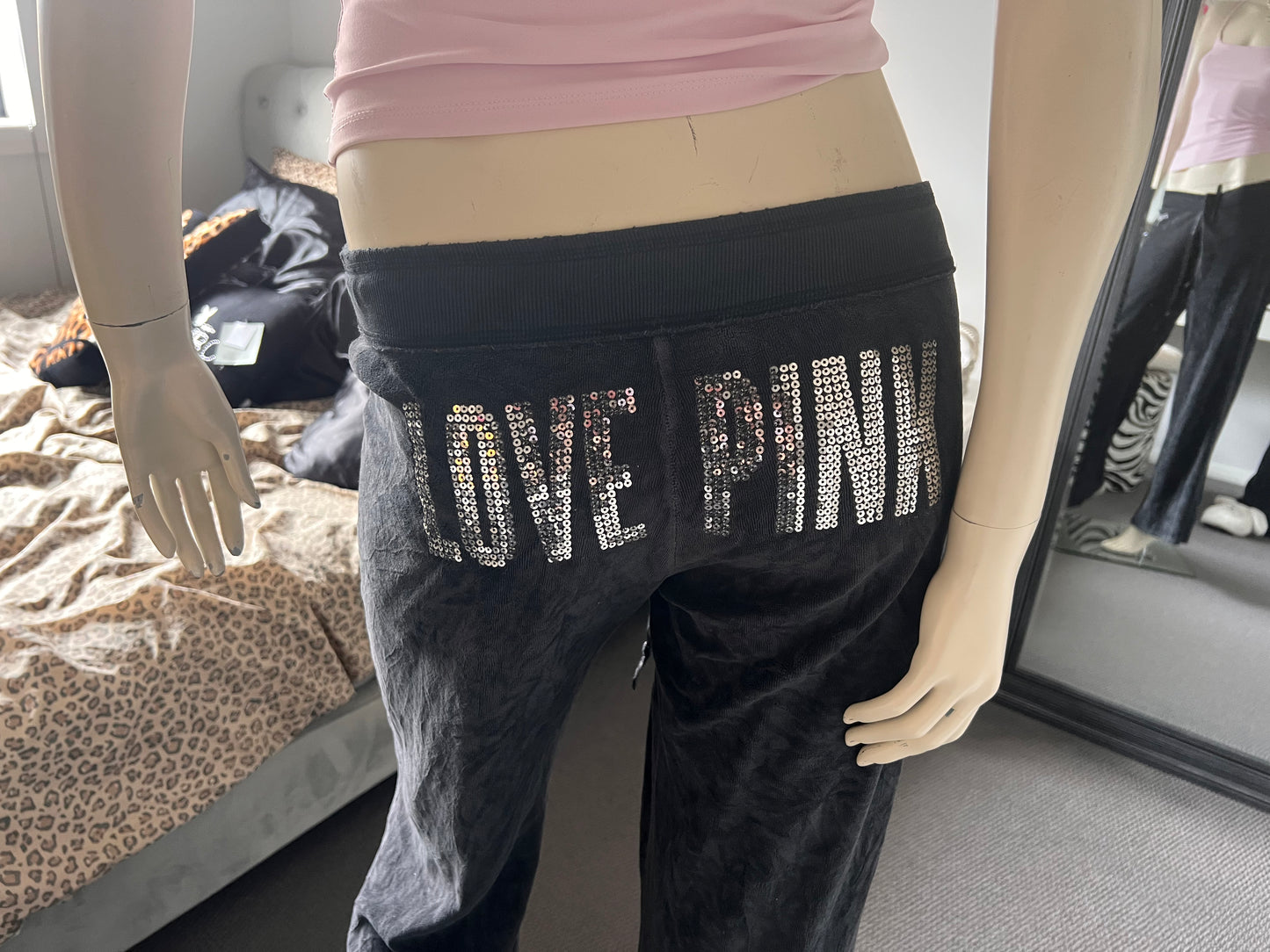Victoria's Secret " Love Pink " Sequined Bottoms