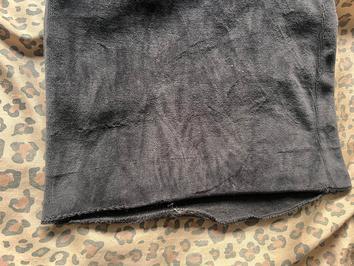 Victorias Secret Black Fur Hood Set