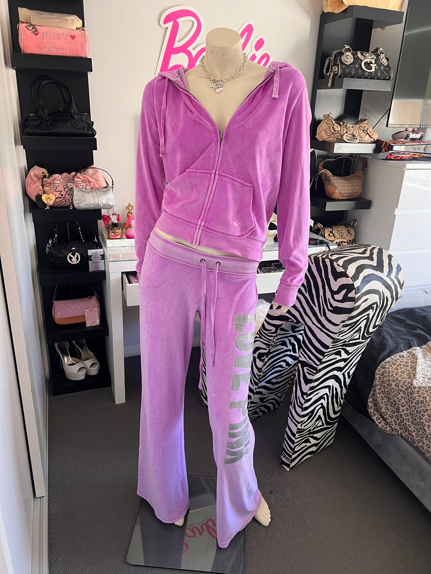 Victoria's Secret " Love Pink " Purple Bottoms