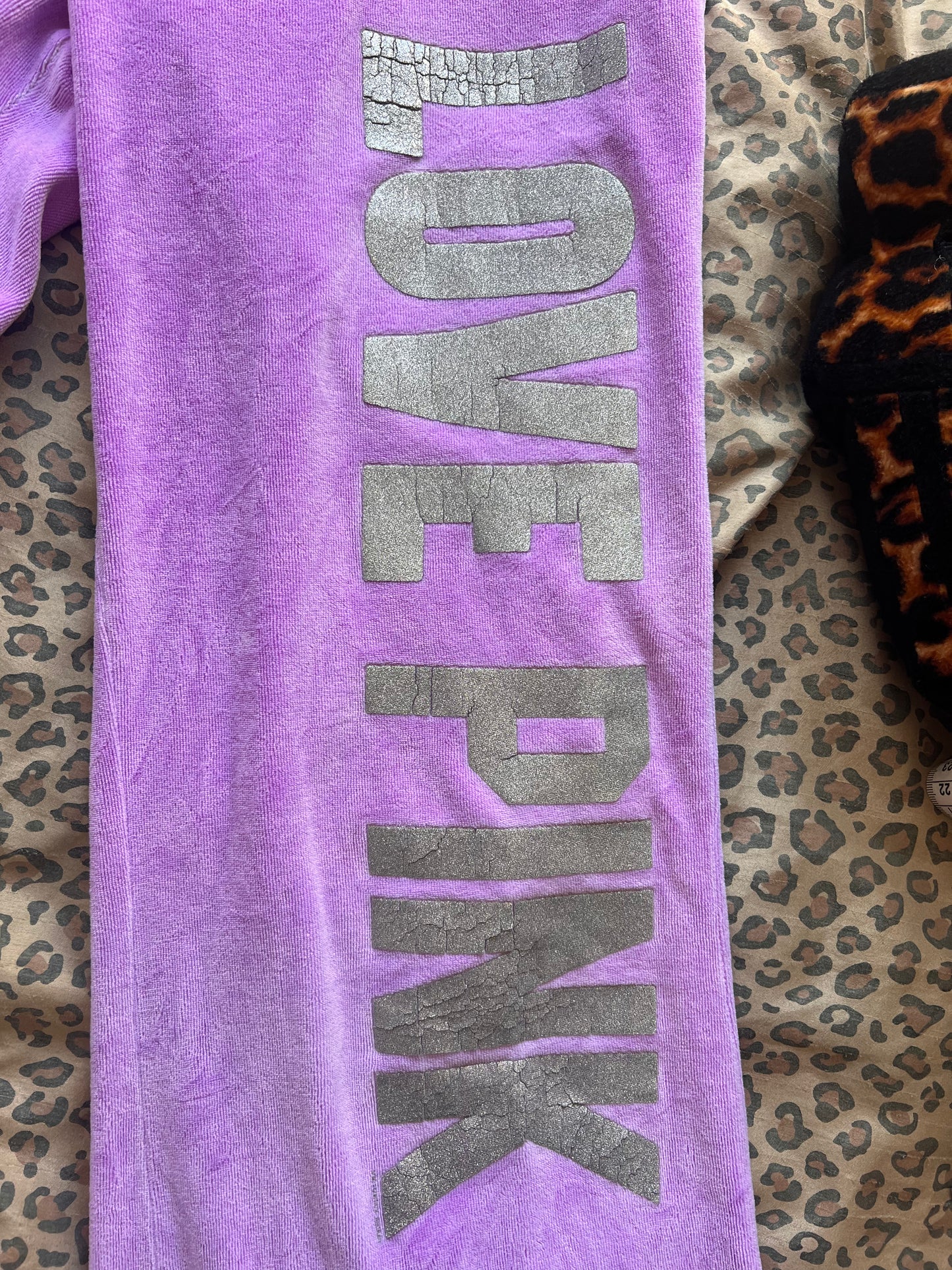 Victoria's Secret " Love Pink " Purple Bottoms