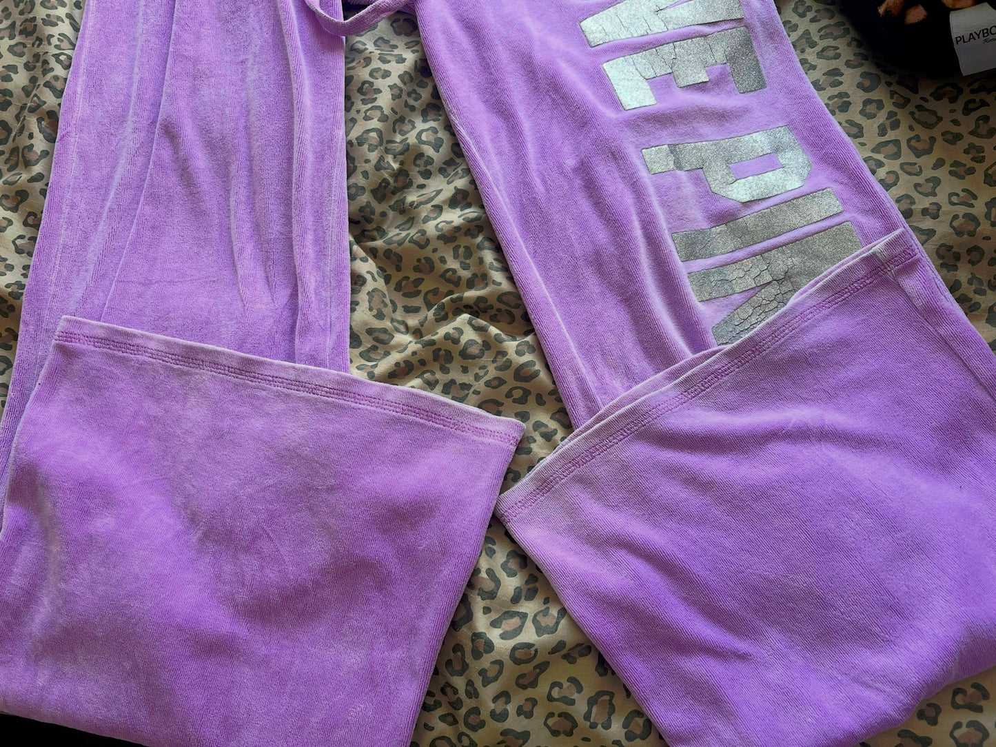 Victoria's Secret " Love Pink " Purple Bottoms