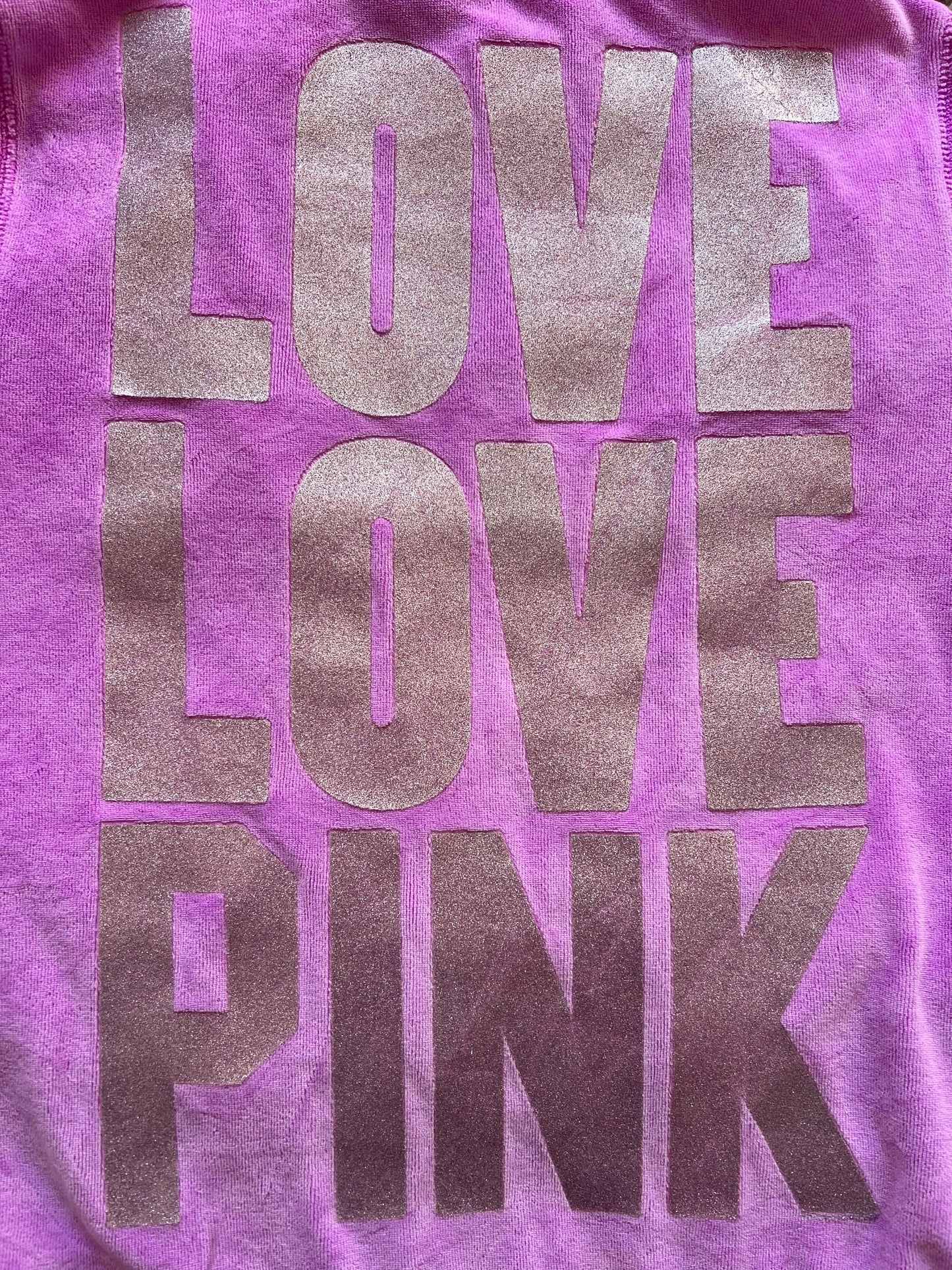 Victoria's Secret " Love Love Pink " Purple Jacket