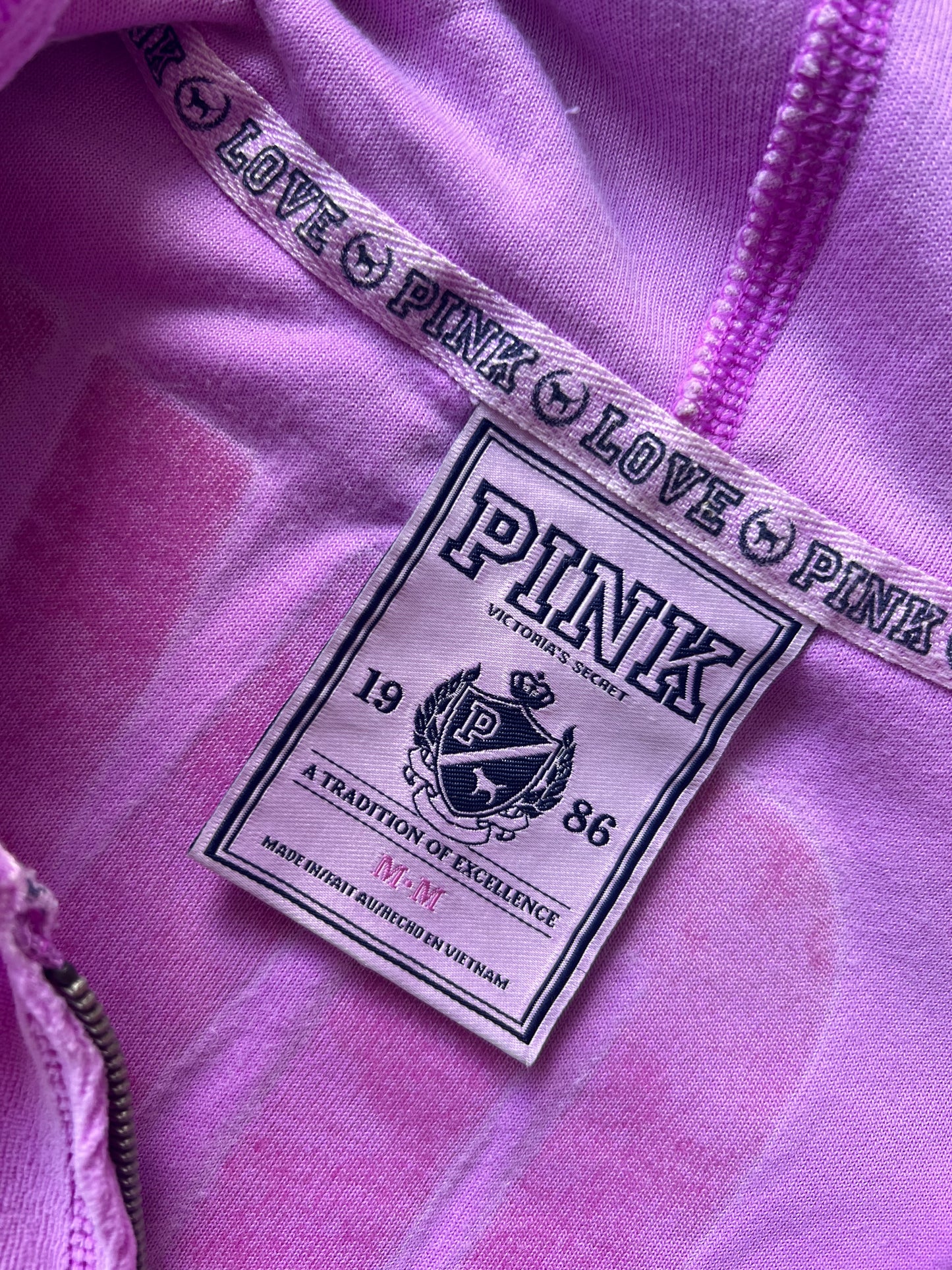 Victoria's Secret " Love Love Pink " Purple Jacket