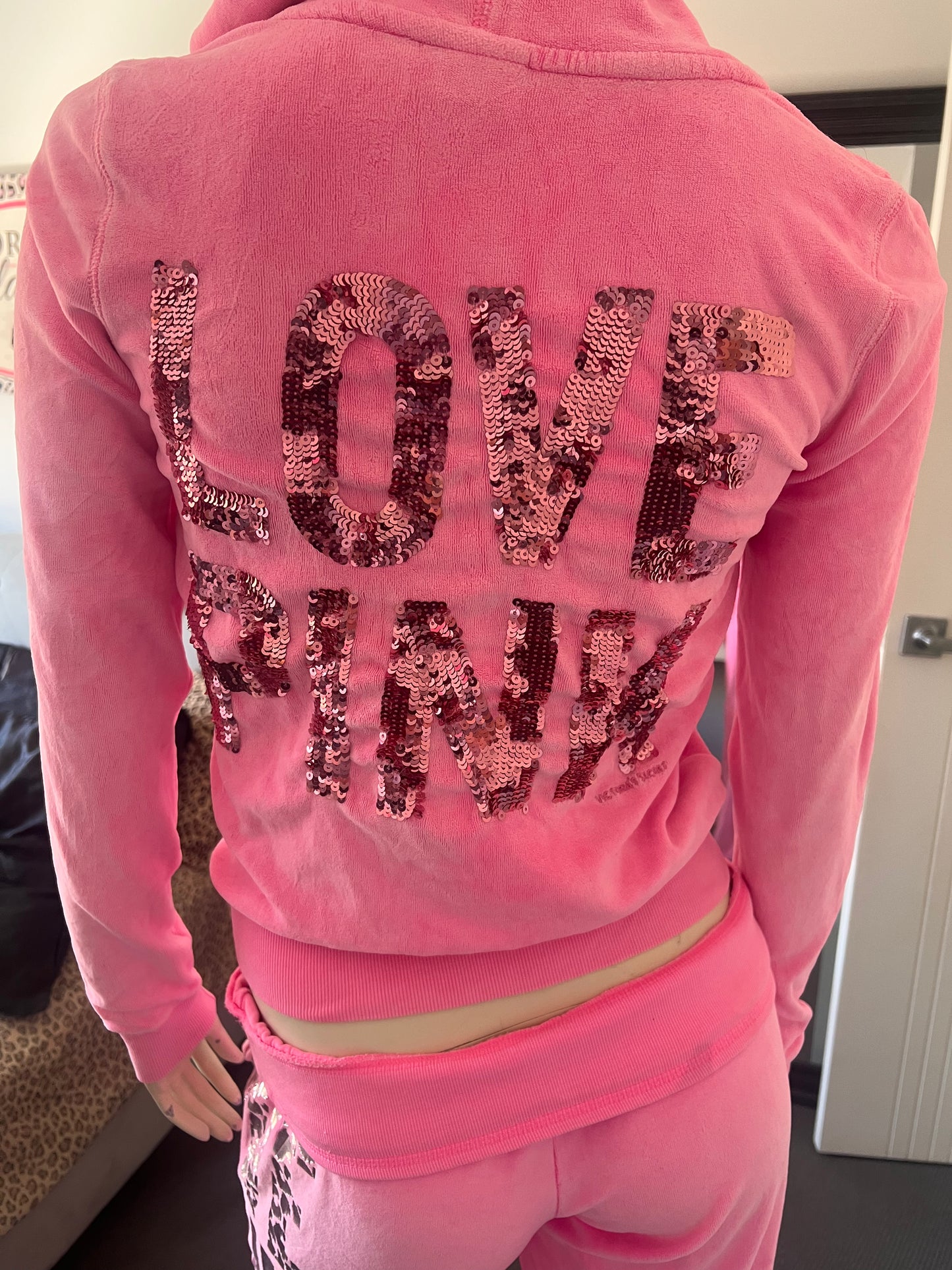 Victoria's Secret " Love Pink "  Hot Pink Set